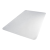 Floortex Basic Plus Polycarbonate 48" x 53" Chair Mat for Low Pile Carpets - Clear