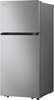 LG - 17.5 Cu. Ft. Top-Freezer Refrigerator with Reversible Doors - Stainless Steel