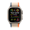 Apple Watch Ultra 2 GPS + Cellular 49mm Titanium Case with Orange/Beige Trail Loop  (Medium/Large) - Titanium