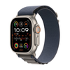 Apple Watch Ultra 2 GPS + Cellular 49mm Titanium Case with Blue Alpine Loop  (Medium) - Titanium