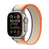 Apple Watch Ultra 2 GPS + Cellular 49mm Titanium Case with Orange/Beige Trail Loop  (Small/Medium) - Titanium