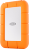 LaCie Rugged Mini SSD 1TB Solid State Drive - USB 3.2 Gen 2x2, speeds up to 2000MB/s (STMF1000400) - Silver and Orange