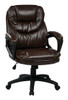 Office Star Products - Faux Leather Manager's Chair - Chocolate