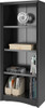 CorLiving - Quadra 3-Shelf Bookcase - Black