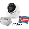 Swann - Indoor/Outdoor 1080p Wired Dome Surveillance Camera - White