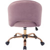 AveSix - Lula Home Office Plush Fabric Chair - Purple