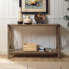 Walker Edison - Farmhouse Rustic Entryway/Accent Table - Rustic Oak