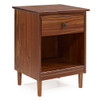 Walker Edison - 1-Drawer Nightstand - Walnut