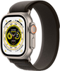 Geek Squad Certified Refurbished Apple Watch Ultra (GPS + Cellular) 49mm Titanium Case with Black/Gray Trail Loop - M/L - Titanium