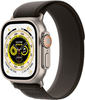 Geek Squad Certified Refurbished Apple Watch Ultra (GPS + Cellular) 49mm Titanium Case with Black/Gray Trail Loop - S/M - Titanium