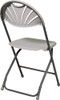 WorkSmart - Resin Plastic Folding Chair (Set of 4) - Light Gray