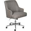 Serta - Leighton Modern Fabric & Memory Foam Home Office Chair - Soft Medium Gray