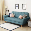 Noble House - Loomis 3-Seat Fabric Sofa - Blue
