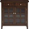 Simpli Home - Acadian Solid Wood Entryway Storage Cabinet With Drawers - Natural Aged Brown