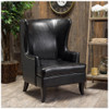 Noble House - Parkerville Bycast Leather Club Chair - Black