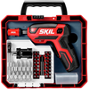 SKIL Rechargeable 4V CordlessPistol Grip Screwdriver with kit - red/black