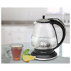 Capresso - H2O Glass 1.42L Electric Kettle - Black/Polished Chrome