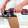 SKIL PWR CORE 20 Brushless 4-1/2 IN Comp Circ Saw Kit - Black/Red