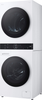 LG - 2.4 Cu. Ft. HE Smart Front Load Washer and 4.2 Cu. Ft. Electric Dryer WashTower wSteam and Ventless Heat Pump Technology - White