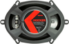 KICKER - KS Series 6" x 8" 2-Way Car Speakers with Polypropylene Cones (Pair) - Black