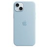 Apple - iPhone 15 Plus Silicone Case with MagSafe - Light Blue