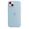 Apple - iPhone 15 Plus Silicone Case with MagSafe - Light Blue