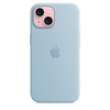 Apple - iPhone 15 Silicone Case with MagSafe - Light Blue