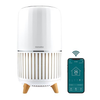 Homedics - Smart True-Hepa Large Room Air Purifier with Air Quality Sensor and UV-C Technology - White