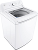 LG - 4.3 Cu. Ft. High-Efficiency Top Load Washer with SlamProof Glass Lid - White