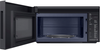 Samsung - Bespoke 2.1 Cu. Ft. Over-the-Range Microwave with Sensor Cooking and Auto Dimming Glass Touch Controls - Matte Black Steel