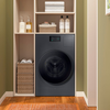 Samsung - Bespoke AI Laundry Combo 5.3 Cu. Ft. Ultra Capacity All-in-One Washer with Super Speed and Ventless Heat Pump Dryer - Dark Steel