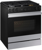 Samsung - Bespoke 6.0 Cu. Ft. Slide-In Gas Range with Air Sous Vide - Stainless Steel