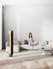 Dreo - 120°Oscillating Bladeless Fan for Bedroom, 25dB Quiet DC Motor, Standing Fan with Remote, 12 Hyper Wind Speeds - Gold