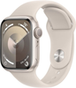 Apple Watch Series 9 GPS 41mm Aluminum Case with Starlight Sport Band  (Medium/Large) - Starlight