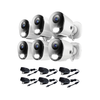 Night Owl - 10 Channel 6 Camera Indoor/Outdoor Wireless 4K 1TB NVR Security System with 2-Way Audio - Black/White