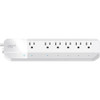 Geeni - Surge Smart Wi-Fi 6-Outlet Surge Protector Strip - White