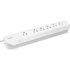 Geeni - Surge Smart Wi-Fi 6-Outlet Surge Protector Strip - White