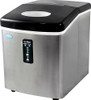 NewAir - 12" 28-Lb. Compact Portable Ice Maker - Stainless steel