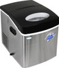 NewAir - 17" 50-Lb. Compact Portable Ice Maker - Stainless steel