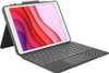 Logitech - Combo Touch Keyboard Case for Apple® iPad® 10.2" (7th Gen 2019) - Graphite