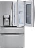 LG - 29.5 Cu. Ft. 4-Door French Door Refrigerator with InstaView Door-in-Door and Craft Ice - PrintProof Stainless Steel