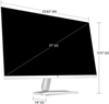 HP - 27" IPS LED FHD Monitor (HDMI, VGA) - Silver & Black