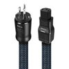 AudioQuest - 1.0M Monsoon XTRM Power Cable w/ C13 > 3-Prong Wall Plug - Dark Blue/Black