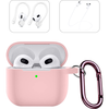 SaharaCase - Venture Series Silicone Combo Kit Case for Apple AirPods (3rd Generation) - Pink