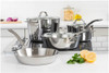 Viking - Contemporary 7-Piece Cookware Set - Stainless Steel