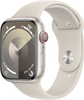 Apple Watch Series 9 GPS + Cellular 45mm Aluminum Case with Starlight Sport Band  (Small/Medium) - Starlight