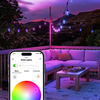Nanoleaf Essentials Smart Multicolor Outdoor String Lights Smarter Kit 15m (49ft) with 20 Addressable LED Bulbs - White and Colors