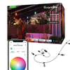 Nanoleaf Essentials Smart Multicolor Outdoor String Lights Smarter Kit 30m (98ft) with 40 Addressable LED Bulbs - White and Colors