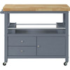 Click Decor - Anson Kitchen Cart - Gray