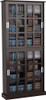 Atlantic - Windowpane 720 Media Cabinet with Sliding Glass Doors - Espresso